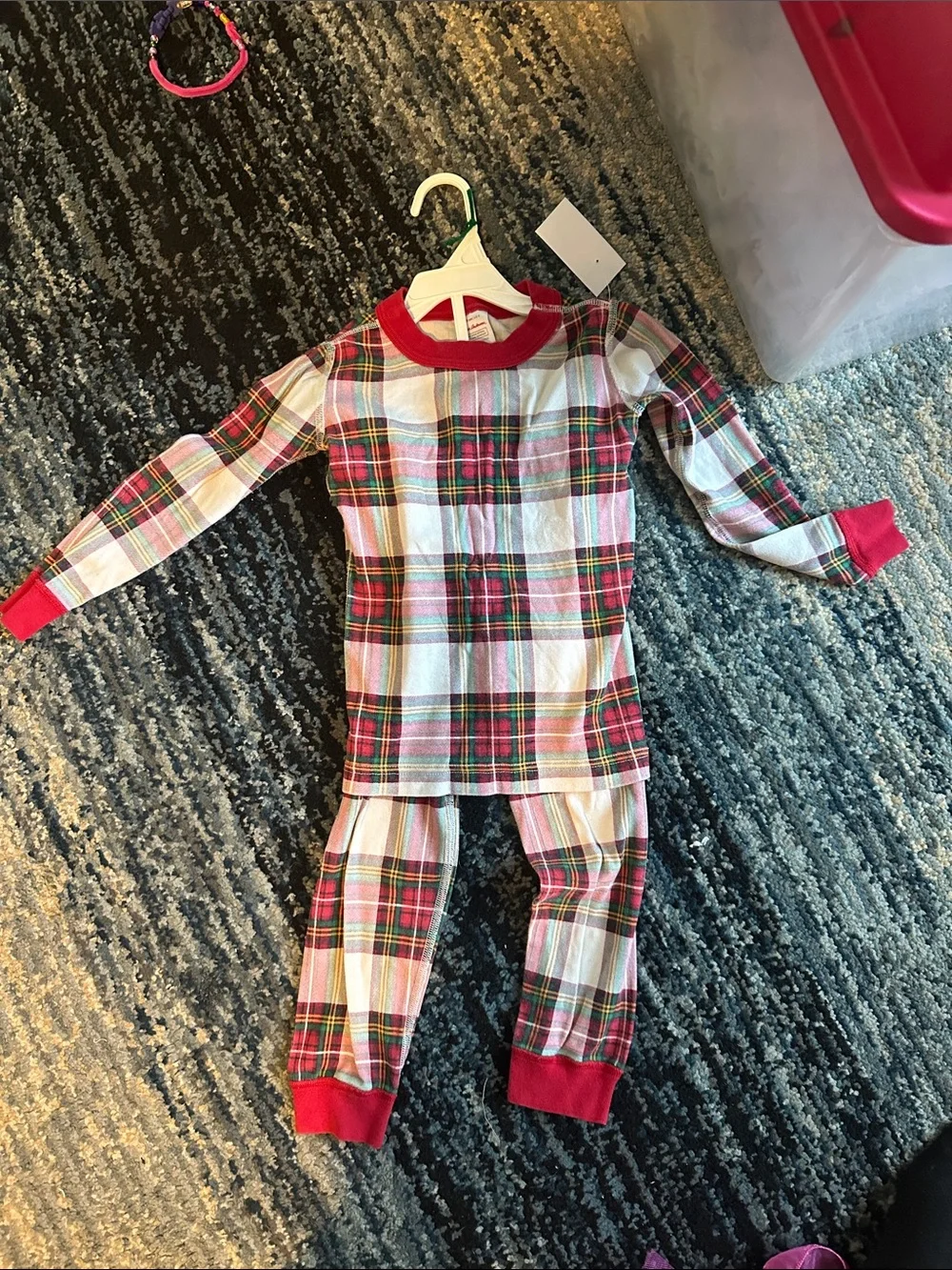 Hannah Anderson Holiday Plaid Long-Sleeve Pajama Set